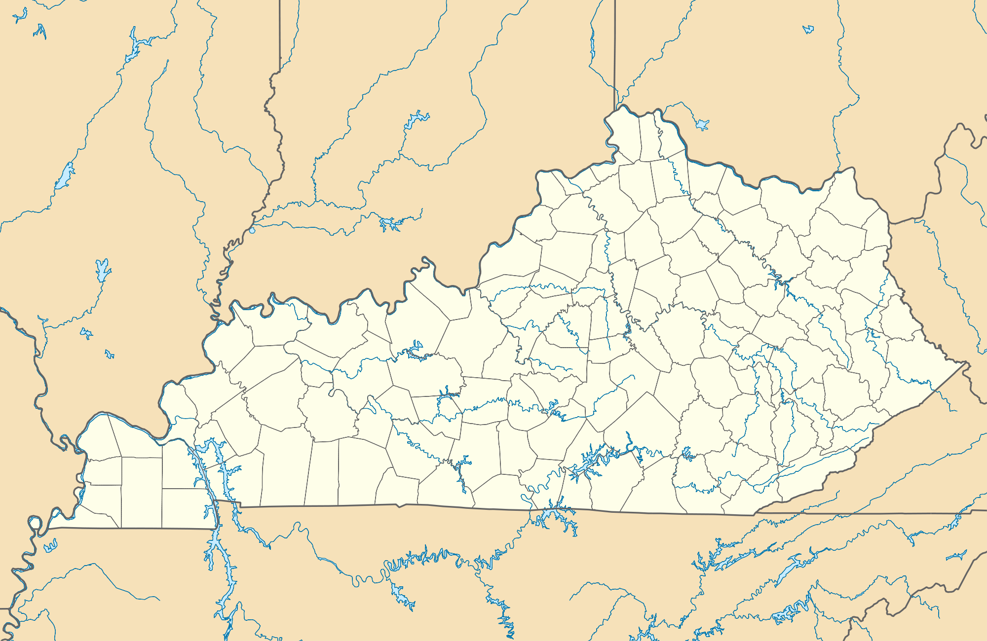 Kentucky map