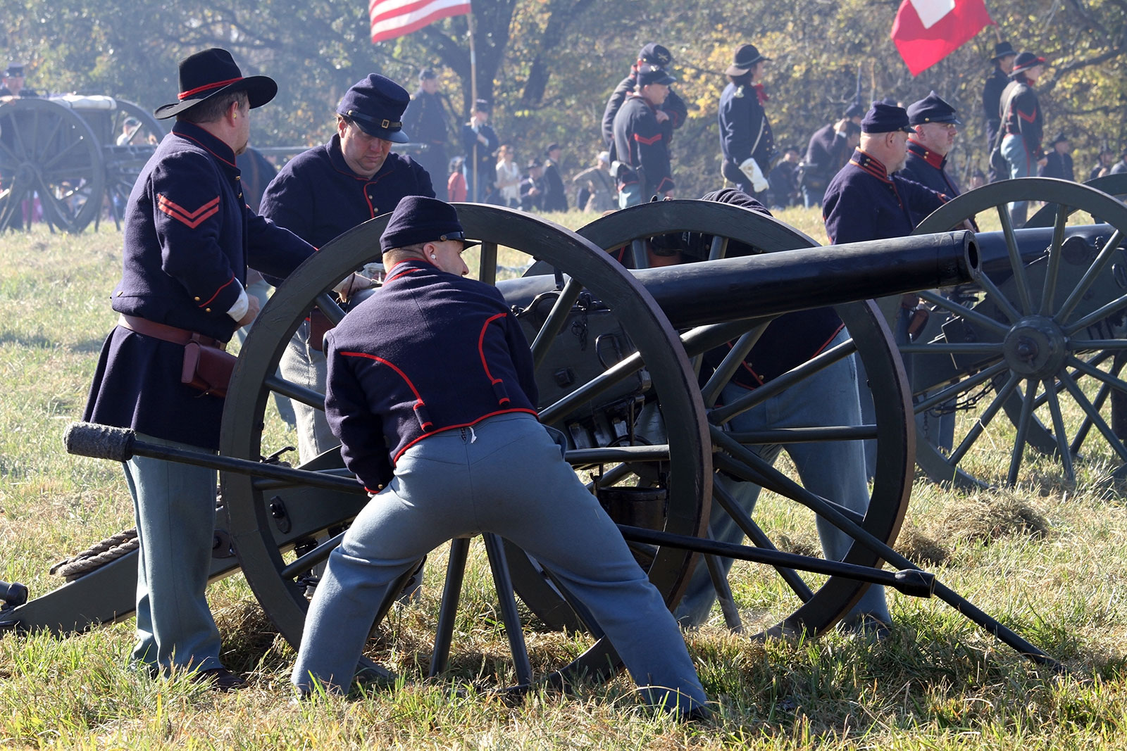 Civil War Reenactments near Kentucky Middle Creek